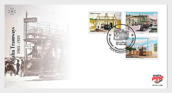 2026 Malta Tramways 1905-1929 - First Day Cover