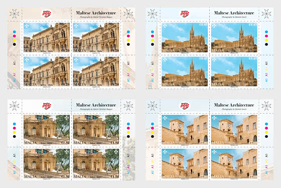 2026 Maltese Architecture - Block of 4