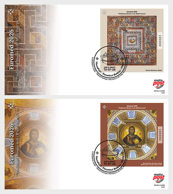 2026 Euromed - Traditional Mosaics in the Mediterranean - First Day Cover