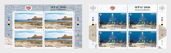 2026 SEPAC - Iconic Landmarks - Block of 4