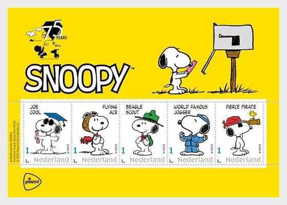 2025 Snoopy 75 Anni - Foglio di Francobolli - Minifogli