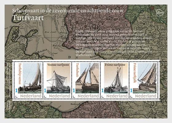 2025 Schifffahrt im 17. und 18. Jahrhundert – Torfschifffahrt - Sonderblock