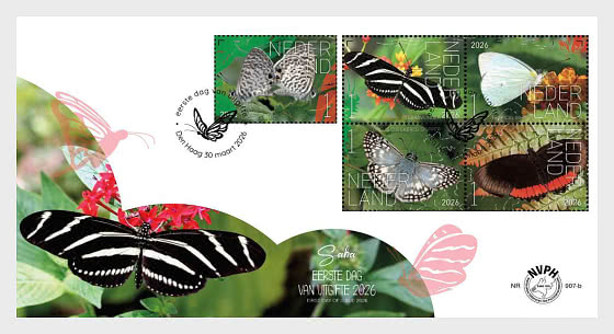 2026 Experience Nature - Butterflies Saba - 907b - First Day Cover