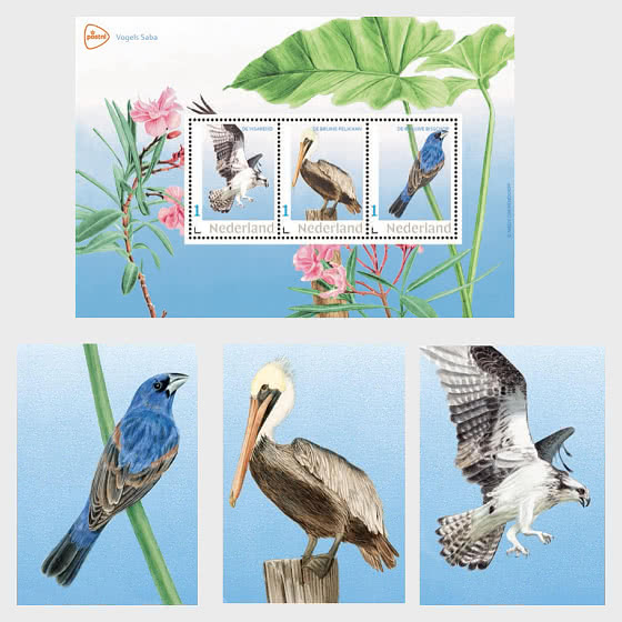 2026 Birds Saba - Miniature Sheet