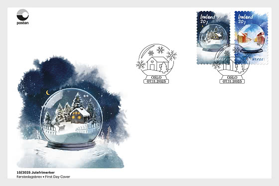 2025 Sellos navideños - Sobre de Primer Dia