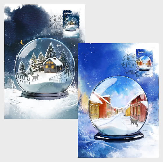 2025 圣诞邮票 - 极限明信片