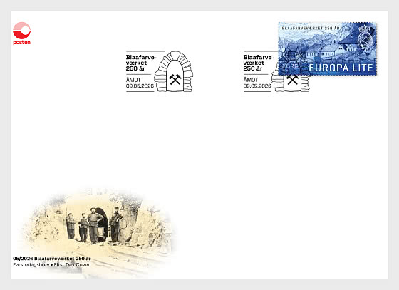 2026 Blaafarvevaerket 250th Anniversary - First Day Cover
