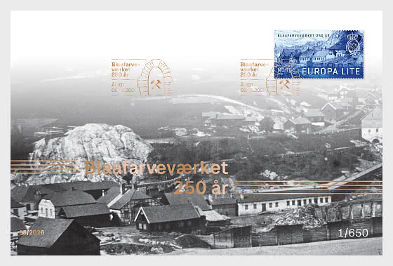 2026 Blaafarvevaerket 250th Anniversary - Golden FDC Set - Collectibles