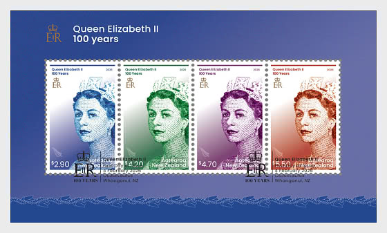 2026 PRE-ORDER 100 Años de la Reina Isabel II - Hojas Bloque CTO