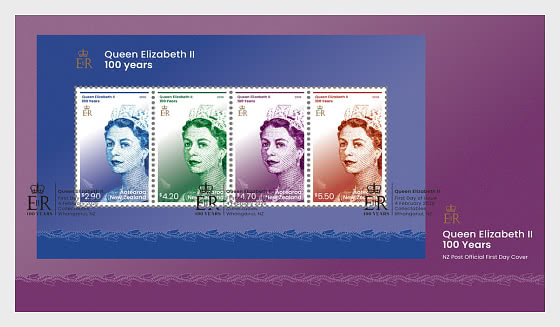 2026 PRE-ORDER 100 Años de la Reina Isabel II - Sobre de Primer Dia