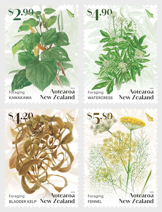 2026 Foraging Set of Cancelled Stamps - Set CTO