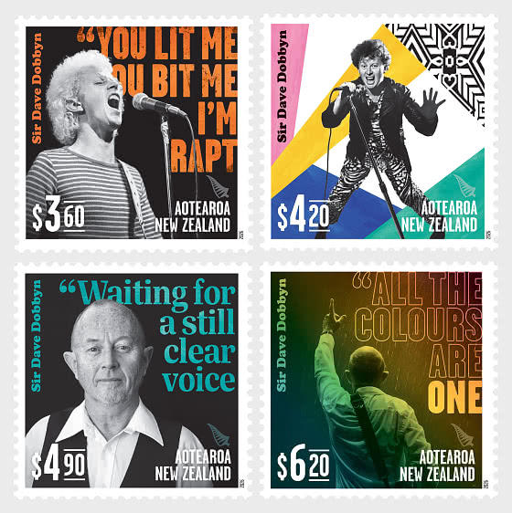 2026 PRE-ORDER Sir Dave Dobbyn Set of Cancelled Stamps - Set CTO
