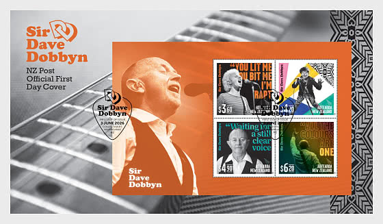 2026 PRE-ORDER Sir Dave Dobbyn - Ersttagbriefe