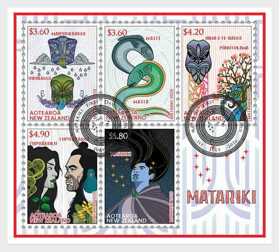 2026 PRE-ORDER Matariki - Blocs feuillets CTO