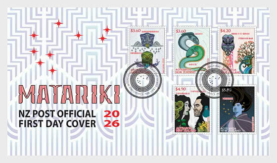 2026 PRE-ORDER Matariki - Enveloppes de Premier Jour