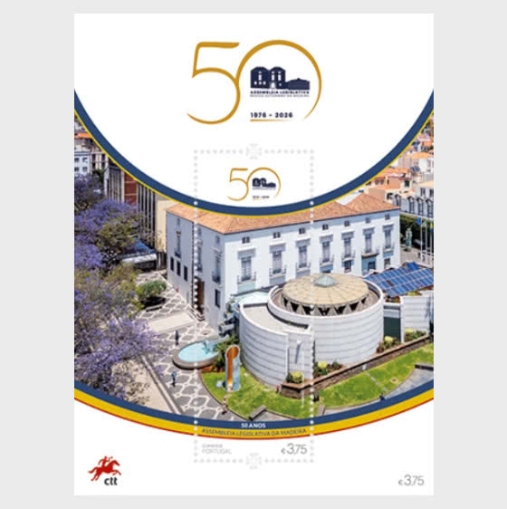 2026 50 Anni di Autonomia della Regione Autonoma di Madeira - Foglietti