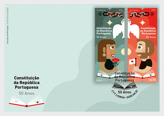 2026 1976 Constitution of the Portuguese Republic - 50 Years - First Day Cover