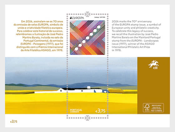 2026 EUROPA - Portugal - Miniature Sheet