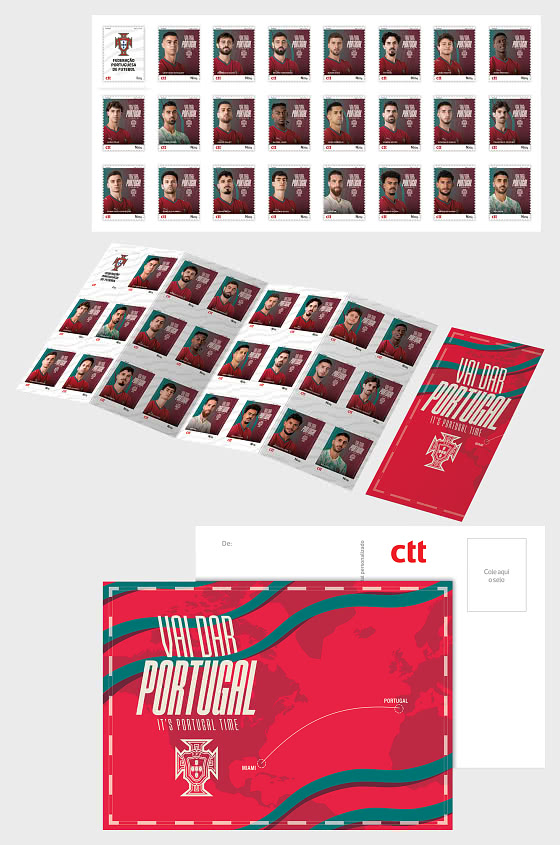 2026 Sellos Personalizados para el Mundial - ¡Portugal Ganará! - Coleccionable