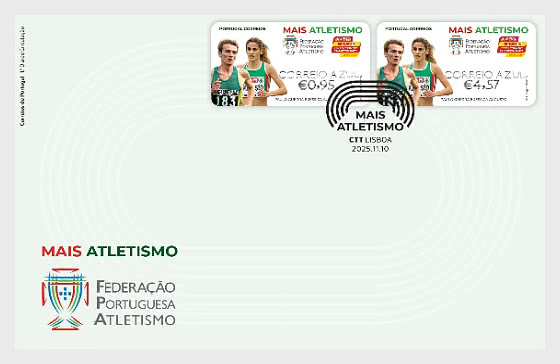 2025 Etiquetas de Franqueo - Campeonato Mundial de Atletismo (6) - Sobre de Primer Dia