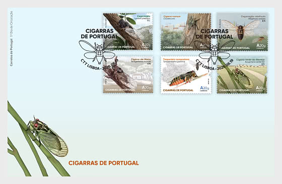 2026 The Cicadas of Portugal - First Day Cover