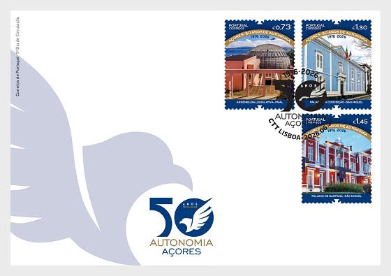 2026 Azores - 50 Years Of Constitutional Autonomy - First Day Cover