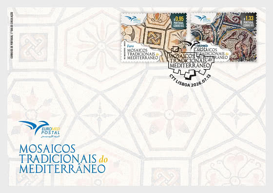 2026 EUROMED - Traditional Mediterranean Mosaics - First Day Cover