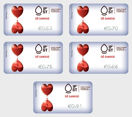 2019 Give Blood - Give Blood Time Label Set - Set