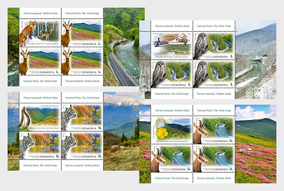 2025 Parcs Nationaux - Les Gorges de Jiului - Mini-feuilles