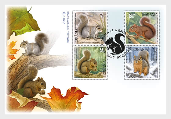 2025 PRE-ORDER Écureuils - Enveloppes de Premier Jour