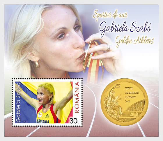 2025 PRE-ORDER Golden Athletes - Gabriela Szabo - Miniature Sheet