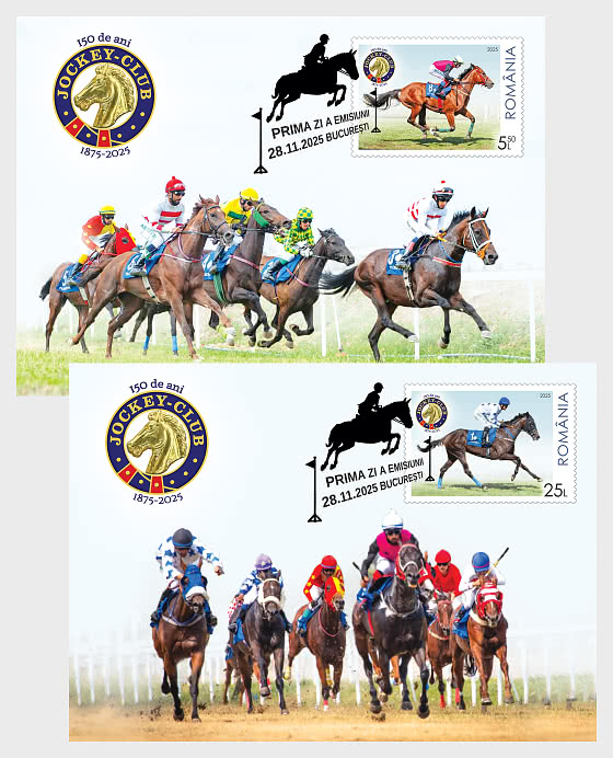 2025 PRE-ORDER Румынский жокей-клуб, 150 лет - Макси-карты
