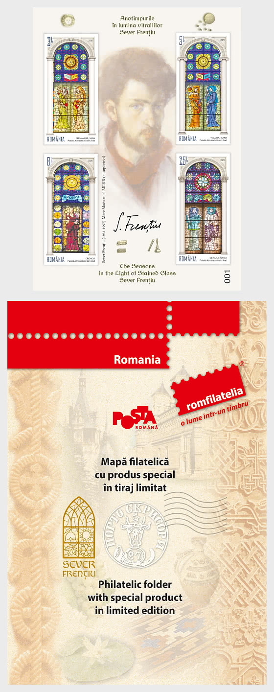 2026 The Seasons in the Light Of Stained Glass, Sever Frentiu - Special Folder