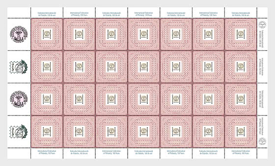 2026 International Federation Of Philately, 100 Years - Type I - Full sheets