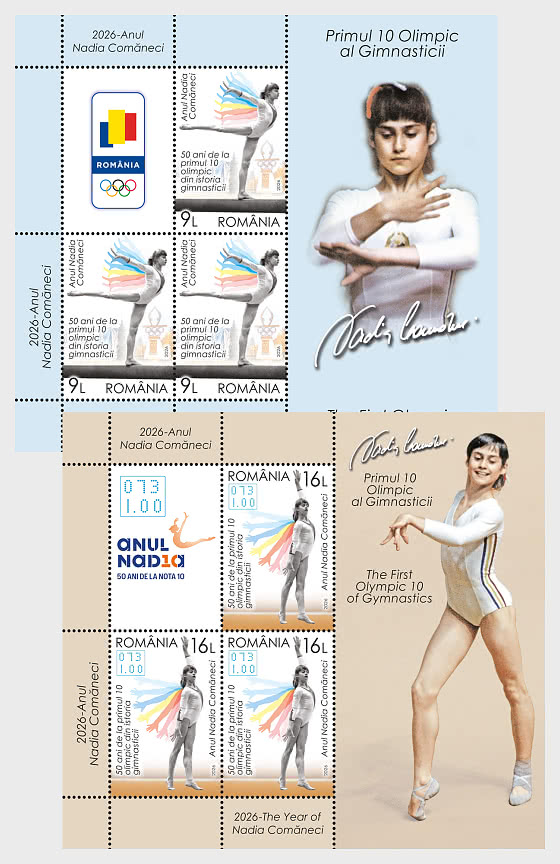 2026 L'année de Nadia Comañeci - Mini-feuilles