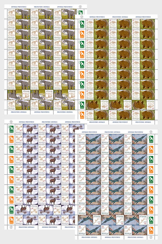 2026 Animali Preistorici - Fogli interi