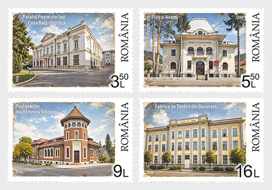 2026 The Palaces of the Romanian Post - Set