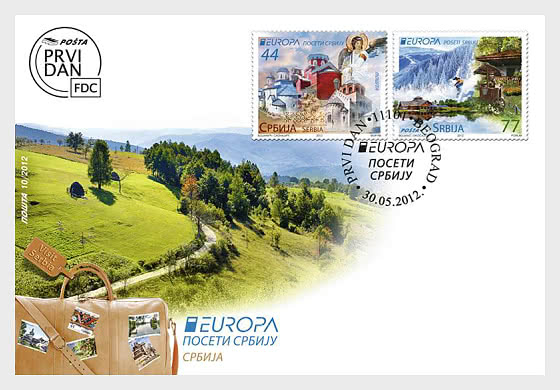 2012 欧洲 – 塞尔维亚旅游 - 首日封