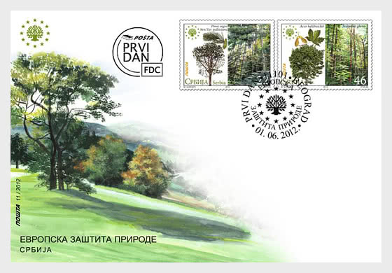 2012 Protection européenne de la nature - Enveloppes de Premier Jour