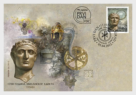 2013 1700 Years of Edict of Milan - First Day Cover