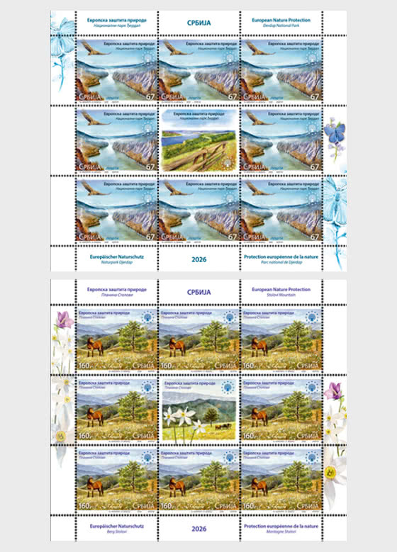 2026 Protection Européenne de la Nature - Mini-feuilles CTO