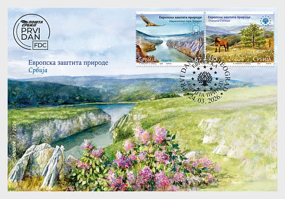 2026 Европейская защита природы - Конверт первого дня