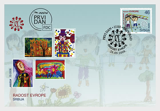 2008 Joie de l`Europe - Enveloppes de Premier Jour