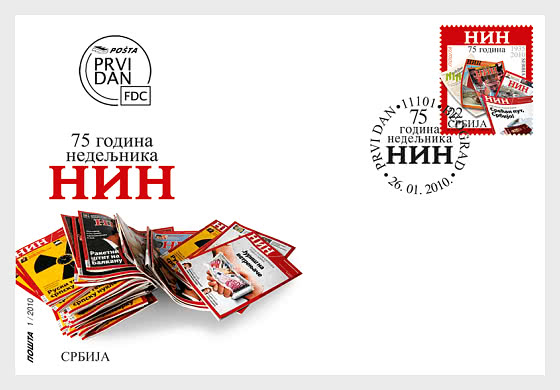 2010 75° anniversario del settimanale NIN - FDC