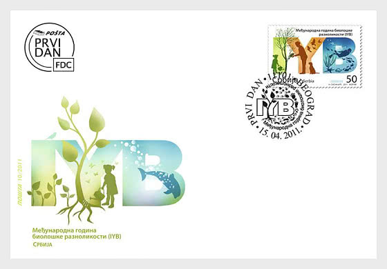 2011 Año Internacional de la Biodiversidad - Sobre de Primer Dia