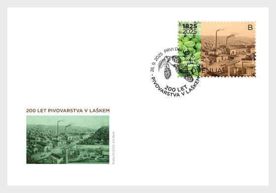 2025 Jubiläen - 200 Jahre Brauwesen in Laško - Ersttagbriefe