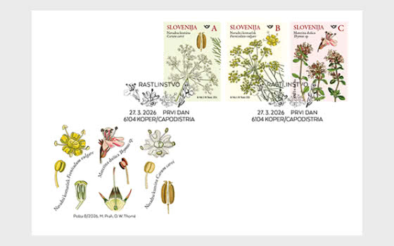 2026 Флора - Дикорастущие травы - Конверт первого дня