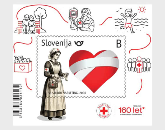 2026 Anniversari - 160 Anni della Croce Rossa in Slovenia - Foglietti