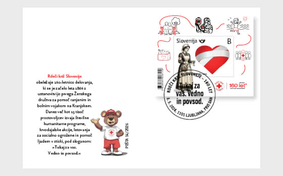 2026 Anniversari - 160 Anni della Croce Rossa in Slovenia - FDC