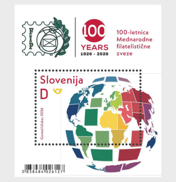 2026 Anniversari - Centenario della Fédération Internationale de Philatélie (FIP) - Foglietti